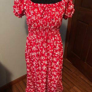 Miss Sparkling brand dress, size Large.  Pretty floral print.